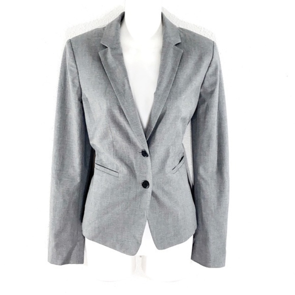 Ann Taylor gray stretch blazer